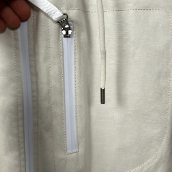 Banana Republic Water- resistant linen cotton blend rain coat, jacket size L - Picture 11 of 15